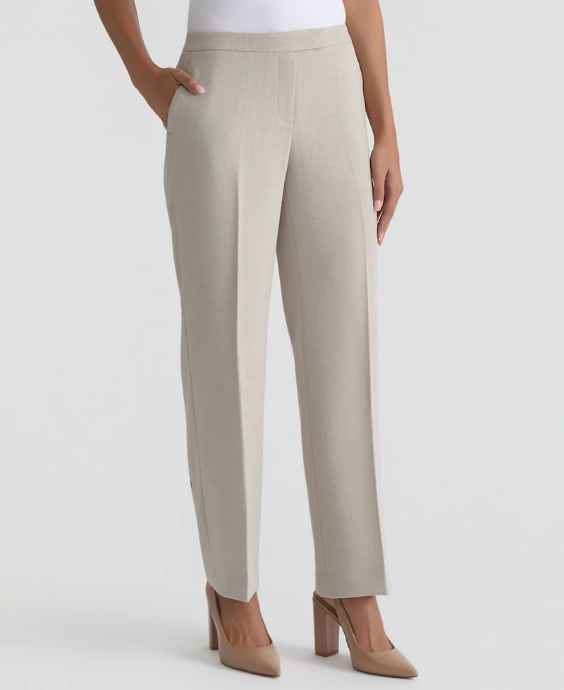 Kasper Women's High-Rise Extended-Tab Stretch Pants, Regular & Petite