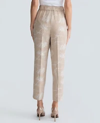 Kasper Women's High-Rise Embroidered Ankle Pants, Regular & Petite