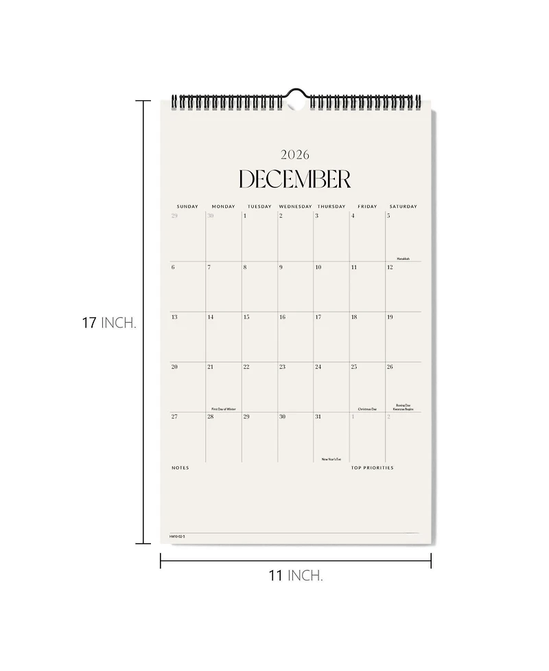 Gnuadz Wall Calendar 2026 Monthly Planner Jul-Dec Home Office Gift