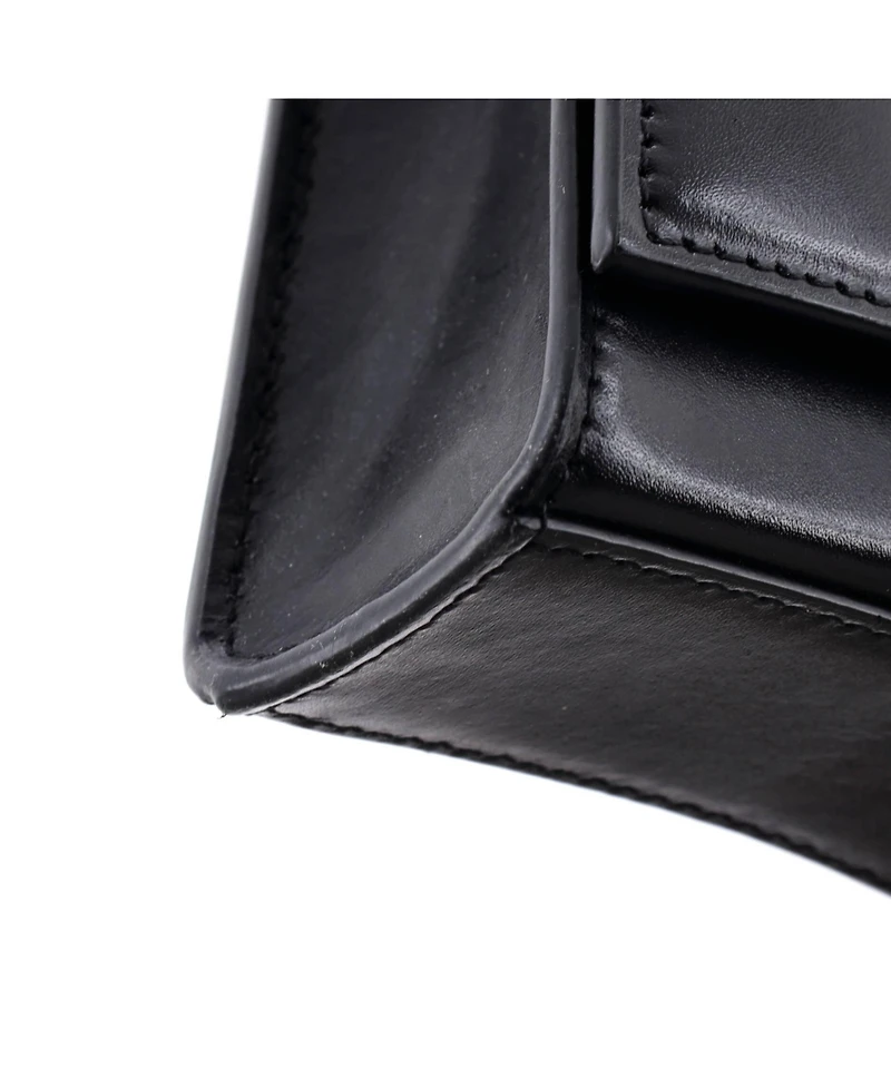 Pre-Owned Balenciaga Hourglass Chain Wallet Leather
