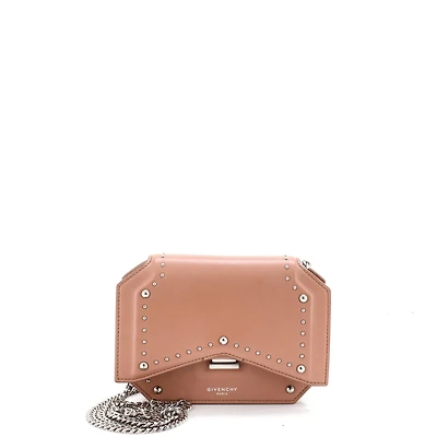 Pre-Owned Givenchy Bow Cut Chain Wallet Studded Leather