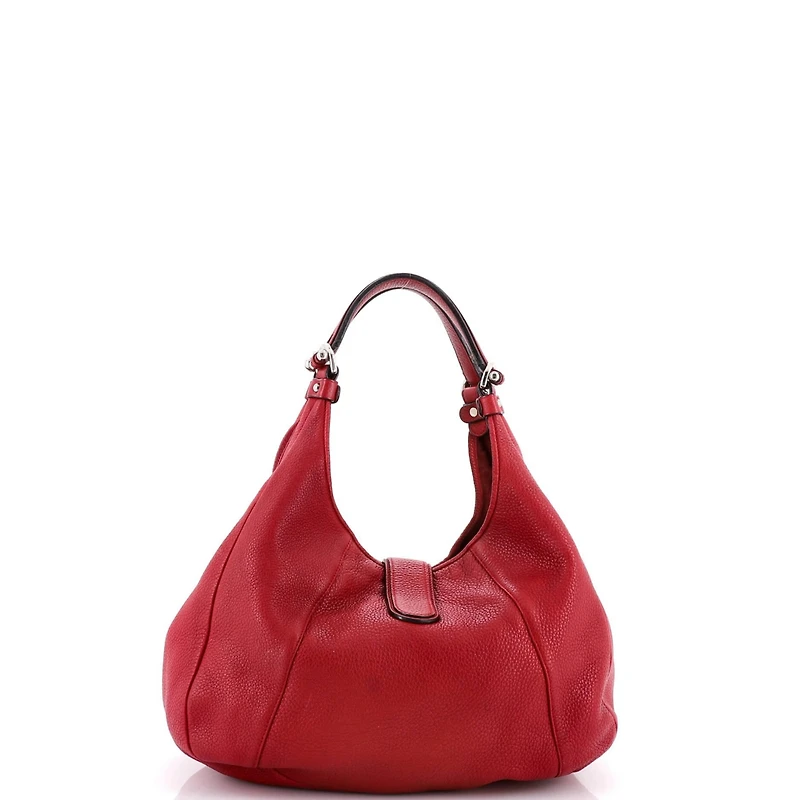 Pre-Owned Loewe Large Calle Hobo Leather