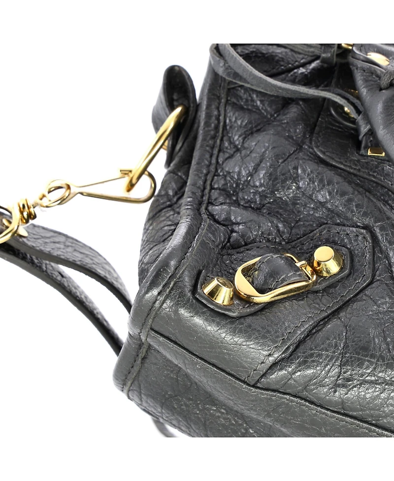Pre-Owned Balenciaga Mini City Classic Studs Bag Leather