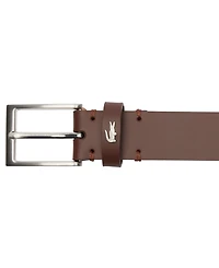 Lacoste Men's Croc Detail Leather Belt