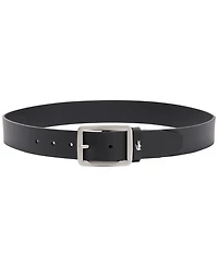 Lacoste Men's Embossed Buckle Leather Belt