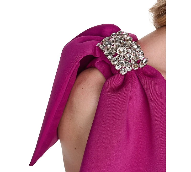 Eliza J Women's One-Shoulder Shoulder Drape Dress