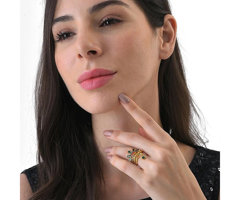 Sohi Women's Sun Finger Ring