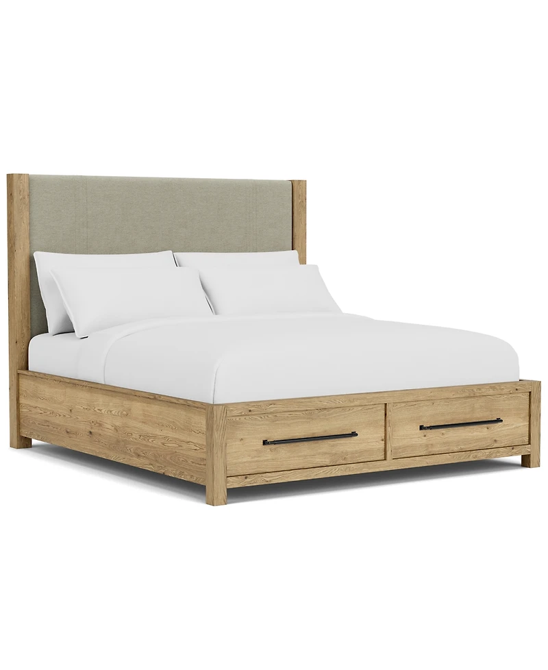 Davie Queen Upholstered Bed with Storage