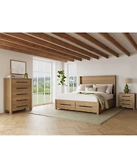 Davie 3-Pc. King Storage Bedroom Set (Panel Bed, Chest & 3-Drawer Nightstand)
