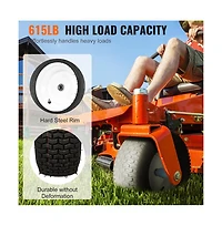 Sugift 16 x 6.5 to 8 inch Tubeless Lawn Mower Tires and Rim 2 Pack Tractor Wheel Assembly