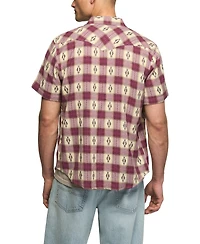 Lucky Brand Men's Mesa Wester Jacquard Short-Sleeve Shirt