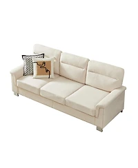 Streamdale Furniture 82" Modern Snowfleece 3-Seater Sofa