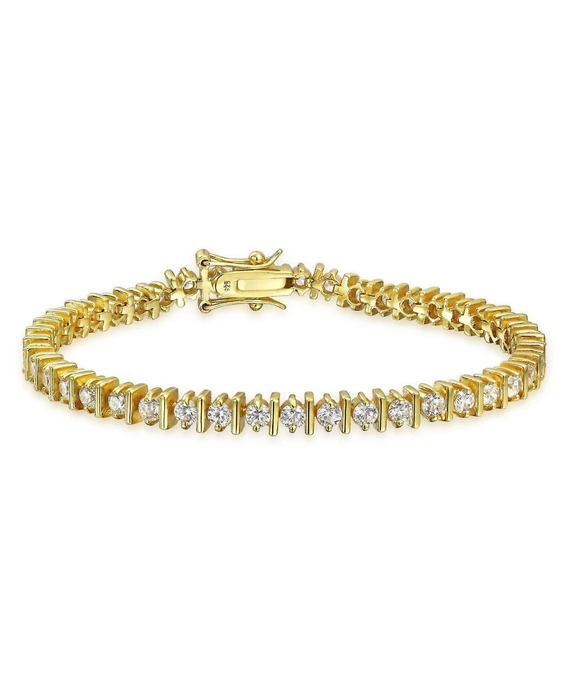 Bling Jewelry Classic 10CT Cz Solitaire Tennis Bracelet Cubic Zirconia .925 Sterling Silver 7 Inch