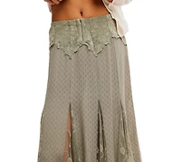 Free People Women's Nylon Nice To Meet You Maxi Skirt