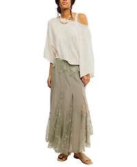 Free People Women's Nylon Nice To Meet You Maxi Skirt