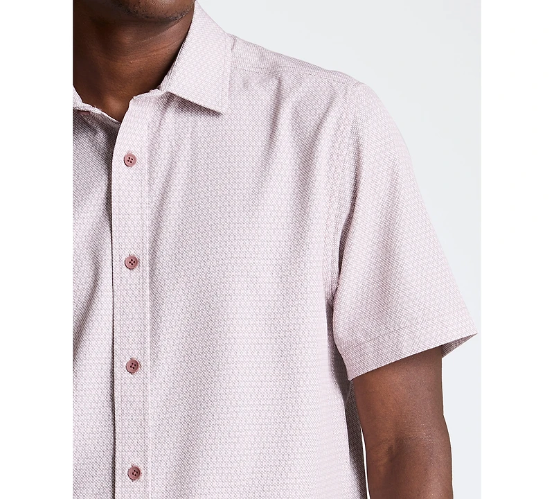 Kenneth Cole Men's Short-Sleeve Button-Front Shirt