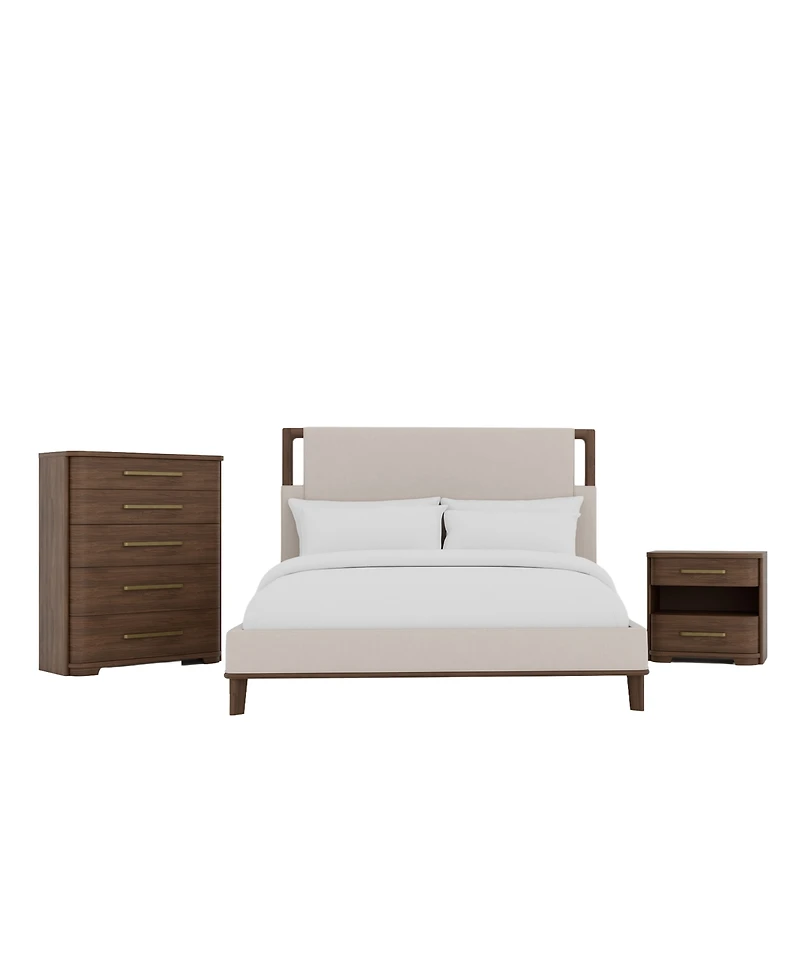 Amelie 3-Pc. Queen Bedroom Set (Bed, Chest & Nightstand)