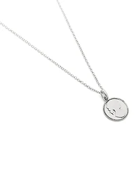 Coach Silver Runway My Love Coin Charm Pendant Necklace