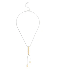 Coach Faux Stone Signature Coach Cube Y Necklace