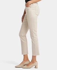 Nydj Women's Sheri Slim Ankle Jeans with Frayed Hems