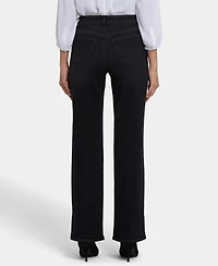 Nydj Women's Bailey Relaxed Straight Jeans with Side Slits