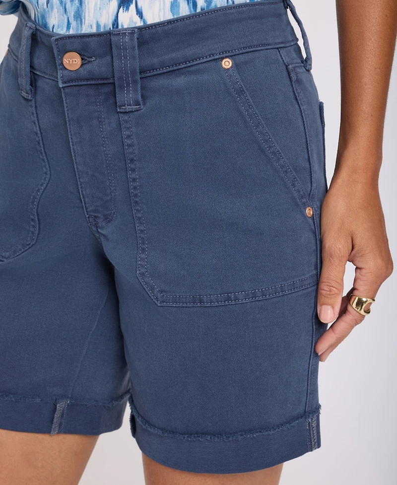Nydj Women's Diana Relaxed Denim High-Rise Shorts