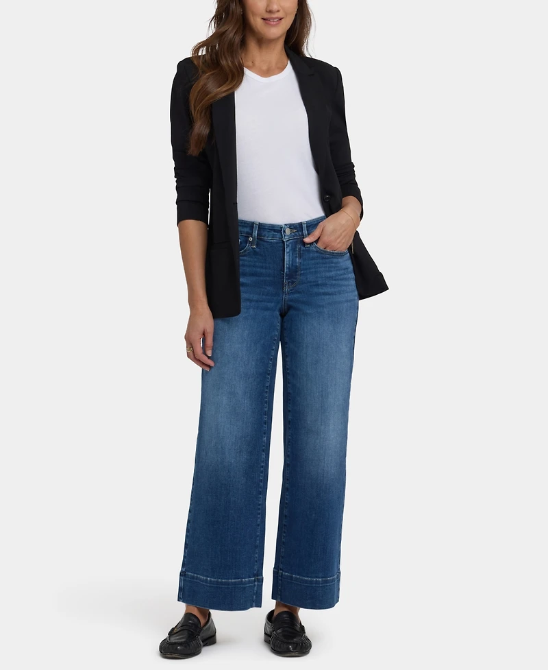 Nydj Women's Teresa Wide-Leg Ankle Jeans with Wide Hems