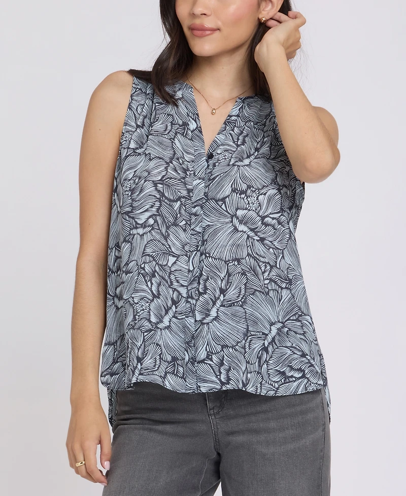 Nydj Women's Sleeveless Pintuck Top