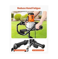 Sugift Electric Post Hole Digger 5.71 in Auger Bit with 1500W Powerful Motor