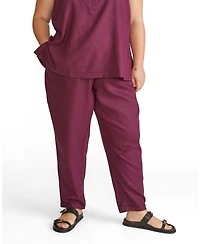 Universal Standard Plus Sayville Linen Drawstring Pant