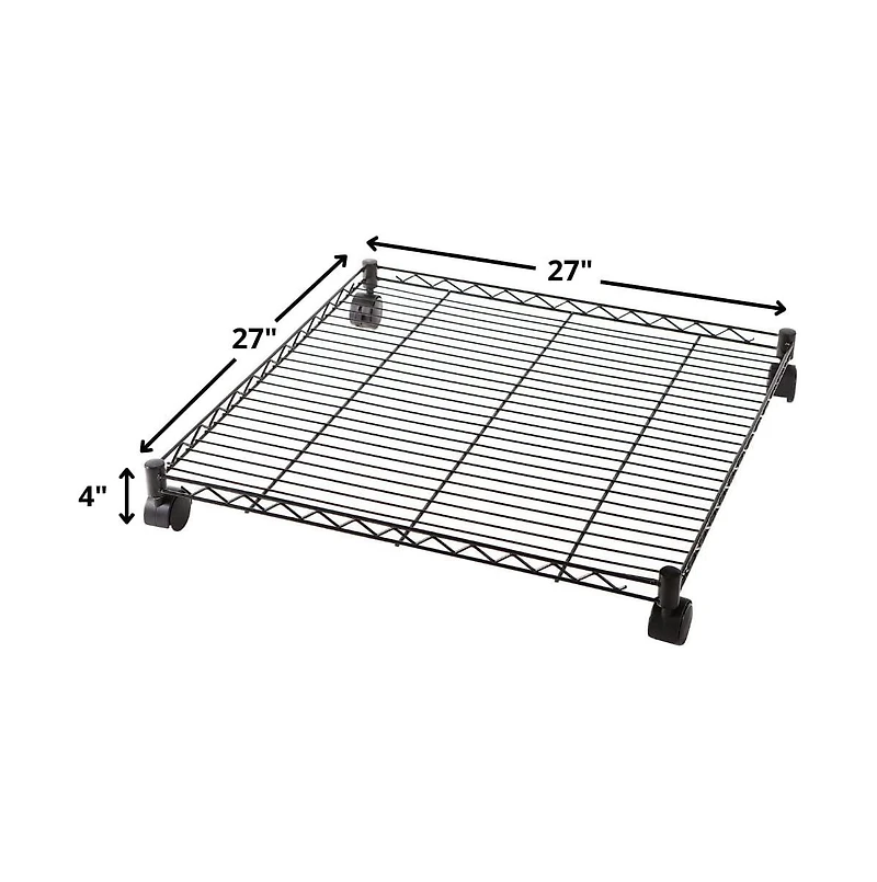 DormCo Suprima Rolling Underbed Square Shelf