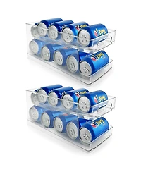 Mega Casa Kitchen Can Organizer for Pantry- Soda Can Organizer for Refrigerator(Set of 2)