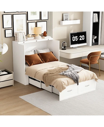 Homsee Modern Folding Bed - Metal Handles | Living Room Sleeper