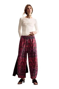 Desigual Women's Wide trousers designed by Mr. Christian Lacroix