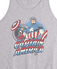Airwaves Men's Captain America Sleeveless Graphic Tank T-Shirts