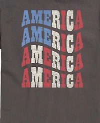 Airwaves Men's America Wavy Short-Sleeve Graphic T-Shirts