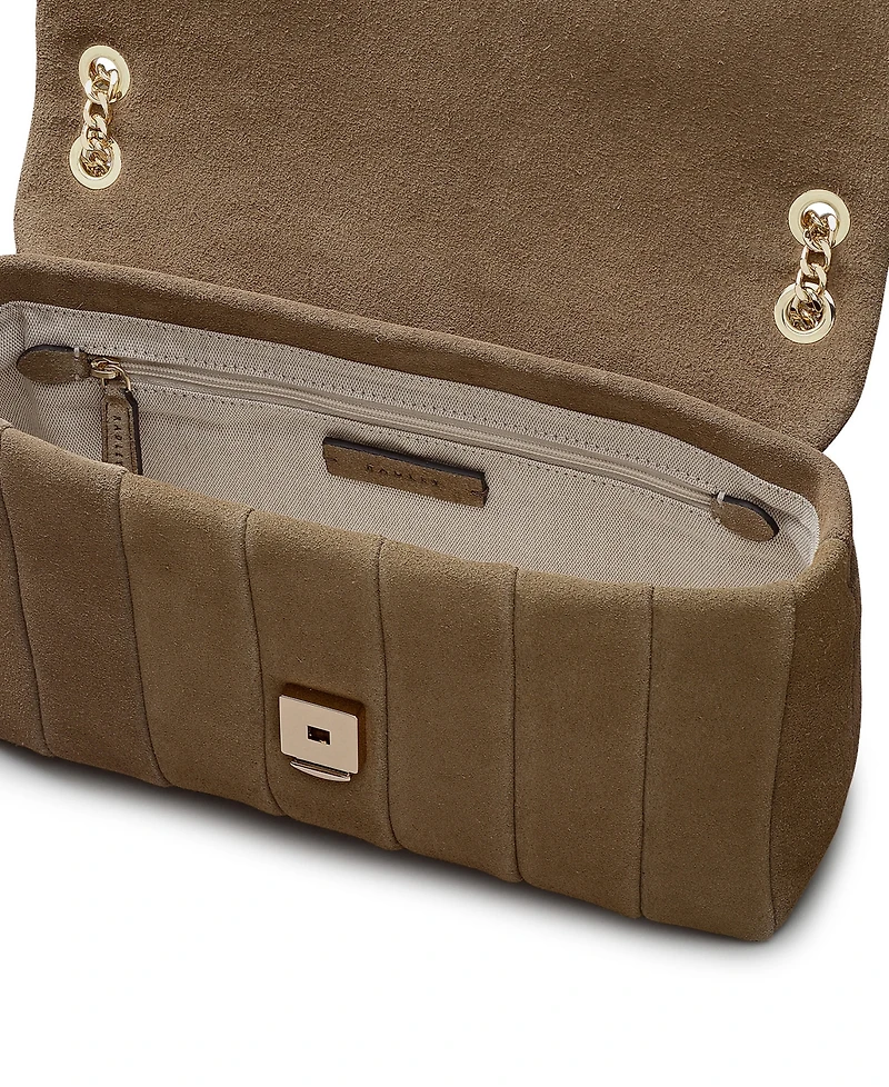 Radley London Burton Way Quilt Suede Small Crossbody Handbag