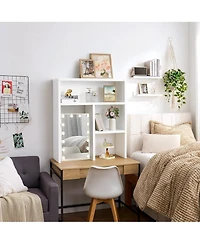 DormCo Yak About It Honeycomb Thick - Desk Bookshelf Hutch