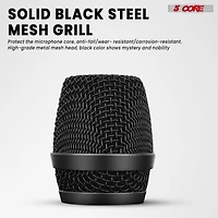 5 Core Microphone Wireless Karaoke Singing Mic Rechargeable Microfonos Inalambricos w Rgb Lights