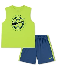 Nike Boys' 4-7 Sleeveless Top and Shorts, 2-Piece Set