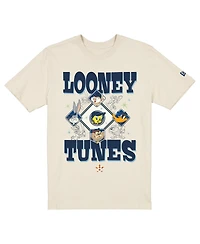 New Era Men's and Women's Cream Houston Astros Looney Tunes T-Shirt