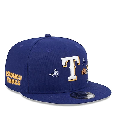 New Era Men's Royal Texas Rangers Looney Tunes Daffy Duck 9FIFTY Snapback Hat