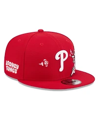 New Era Men's Red Philadelphia Phillies Looney Tunes Bugs Bunny 9FIFTY Snapback Hat