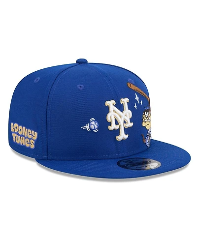 New Era Men's Royal New York Mets Looney Tunes Tasmanian Devil 9FIFTY Snapback Hat