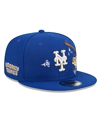 New Era Men's Royal New York Mets Looney Tunes Tasmanian Devil 9FIFTY Snapback Hat