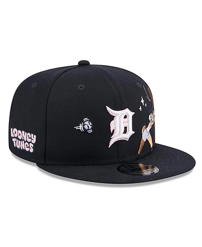 New Era Men's Navy Detroit Tigers Looney Tunes Lola Bunny 9FIFTY Snapback Hat