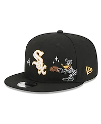 New Era Men's Black Chicago White Sox Looney Tunes Daffy Duck 9FIFTY Snapback Hat