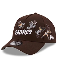 New Era Men's Brown San Diego Padres Looney Tunes A-Frame 9FORTY Adjustable Hat