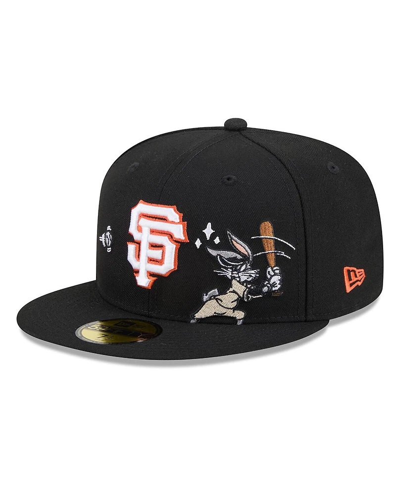 New Era Men's Black San Francisco Giants Looney Tunes Bugs Bunny 59FIFTY Fitted Hat