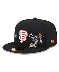 New Era Men's Black San Francisco Giants Looney Tunes Bugs Bunny 59FIFTY Fitted Hat